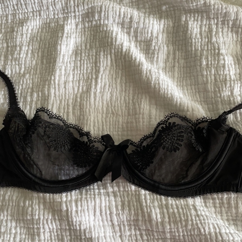 Myla balconette black bra -pristine condition